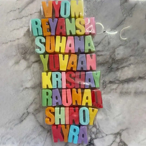 Personalized Alphabet Names Soaps